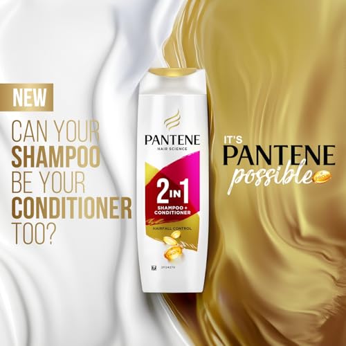 Pantene 2 in 1 Anti Hair Fall Shampoo + Conditioner, 340 ml | Grocsy