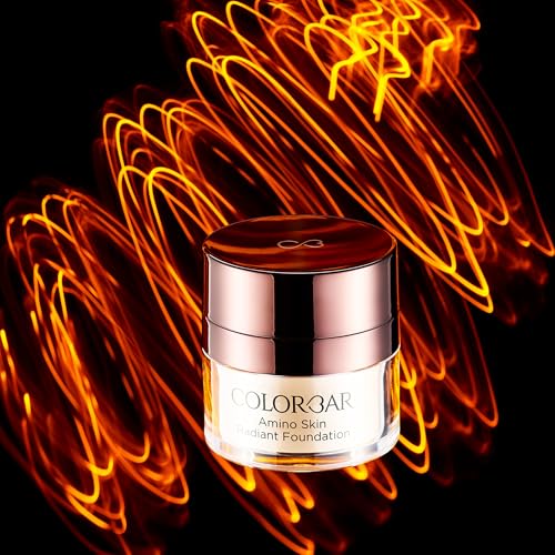 Colorbar Amino Skin Radiant Foundation - Liquid Foundation Makeup - Medium to Full Buildable Coverage Hydrating Foundation - 005 Sand Medium - 0.5 oz | Grocsy
