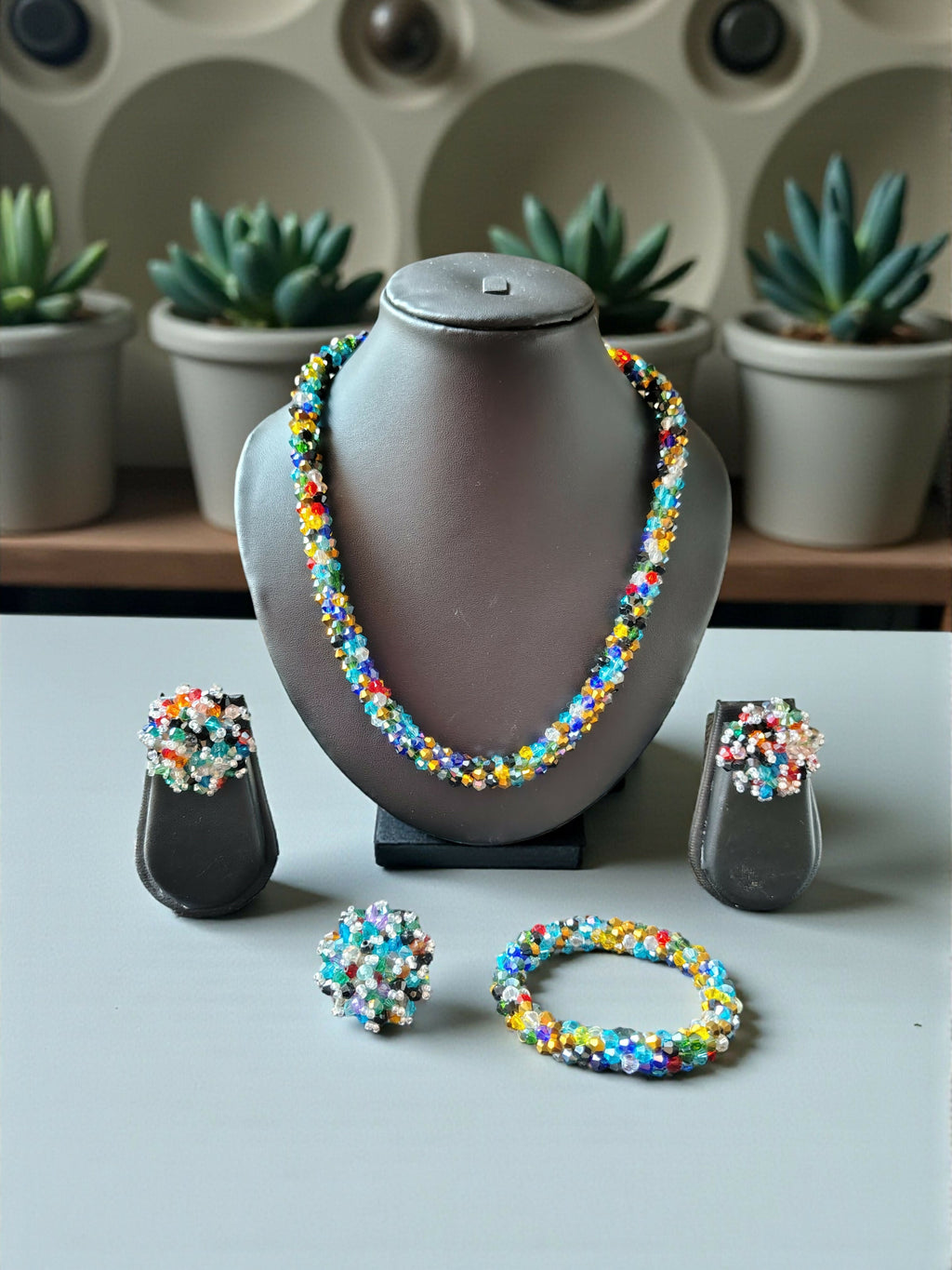 Inhanns Rangshine 4-In-1 Crystal Glam Set - Handmade - Multicolor | Grocsy