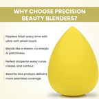 London Prime Precision Beauty Blender - Yellow ( Formerly London Pride Cosmetics ) | Grocsy