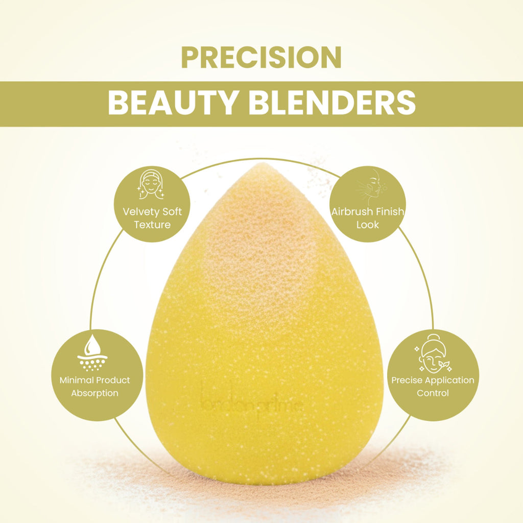London Prime Precision Beauty Blender - Yellow ( Formerly London Pride Cosmetics ) | Grocsy