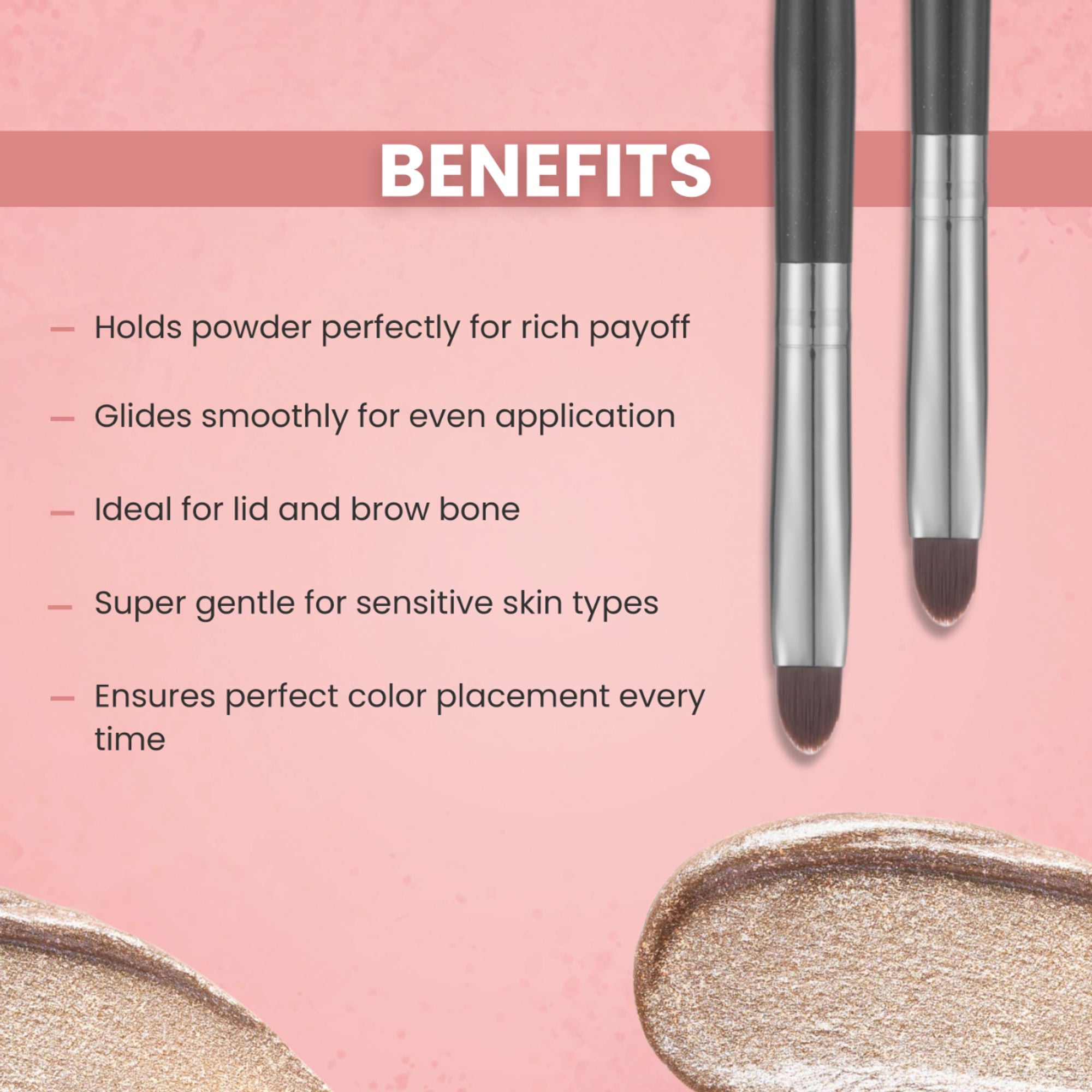 London Prime HD Eyeshadow Applicator - LP324 ( Formerly London Pride Cosmetics ) | Grocsy