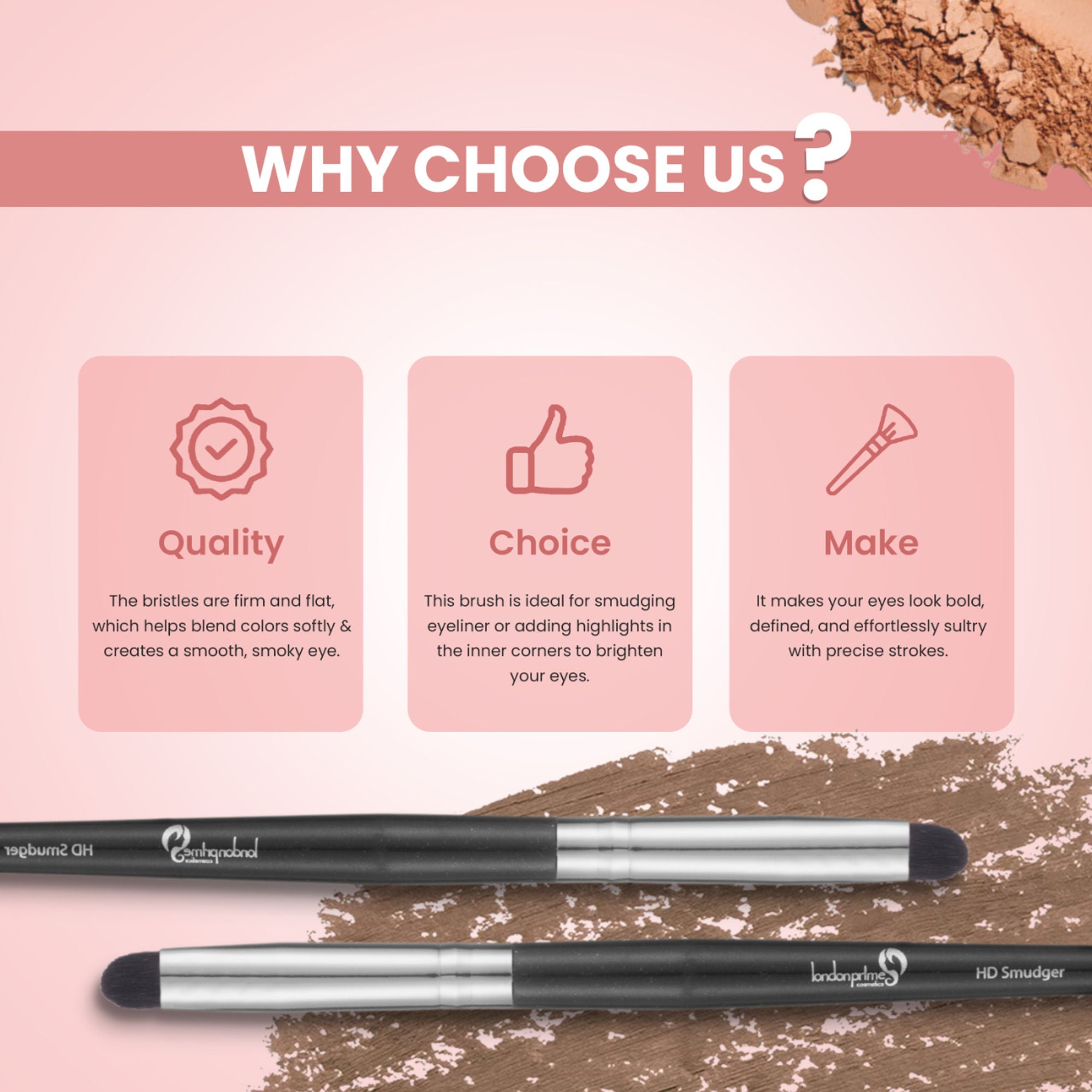 London Prime HD Smudger - LP335 ( Formerly London Pride Cosmetics ) | Grocsy