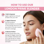 London Prime Microfiber Velvet Sponge - Marble Pink ( Formerly London Pride Cosmetics ) | Grocsy