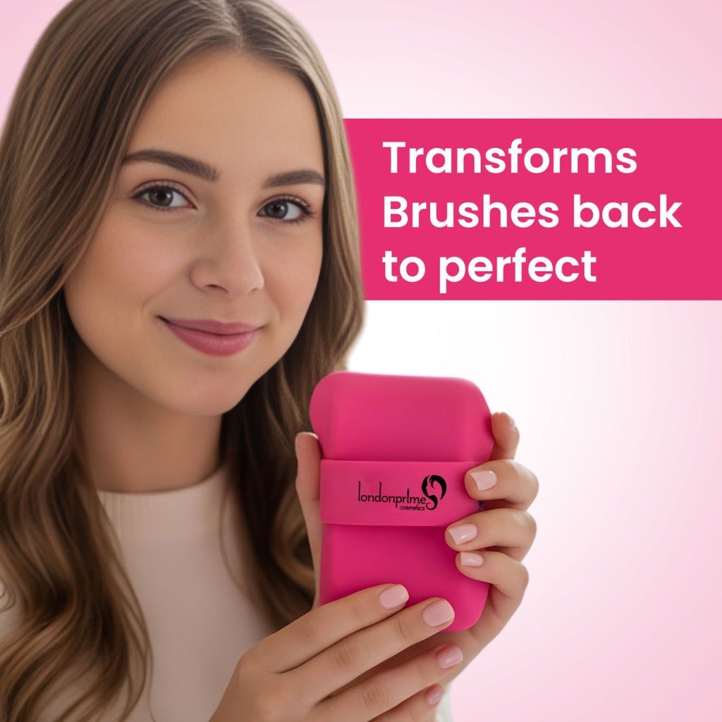 London Prime Silicone Makeup Brush Cleaner - Pink ( Formerly London Pride Cosmetics ) | Grocsy