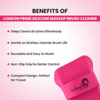 London Prime Silicone Makeup Brush Cleaner - Pink ( Formerly London Pride Cosmetics ) | Grocsy