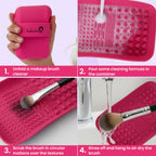 London Prime Silicone Makeup Brush Cleaner - Pink ( Formerly London Pride Cosmetics ) | Grocsy