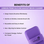 London Prime Silicone Makeup Brush Cleaner - Purple ( Formerly London Pride Cosmetics ) | Grocsy