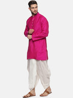 Sethukrishna Men Rose Kurta with Trousers | Grocsy