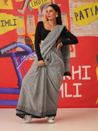 Tikhi Imli Woven Design Cotton Blend Saree | Grocsy