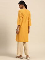 All About You Women Yoke Zari Detail Kurta | Grocsy
