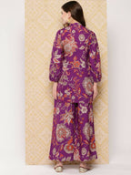 Ahalyaa Women's Traditional Wear Co-ods - Purple | Grocsy