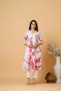 Joban Fashion Magenta Tie & Dye Kurta Pant Set | Grocsy