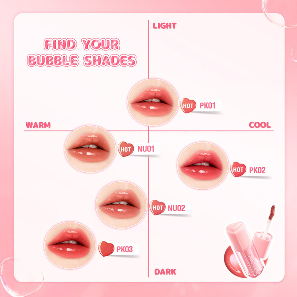 PINKFLASH Watery Transferproof Lip Tint - Pk03 Rose Bubble | Grocsy