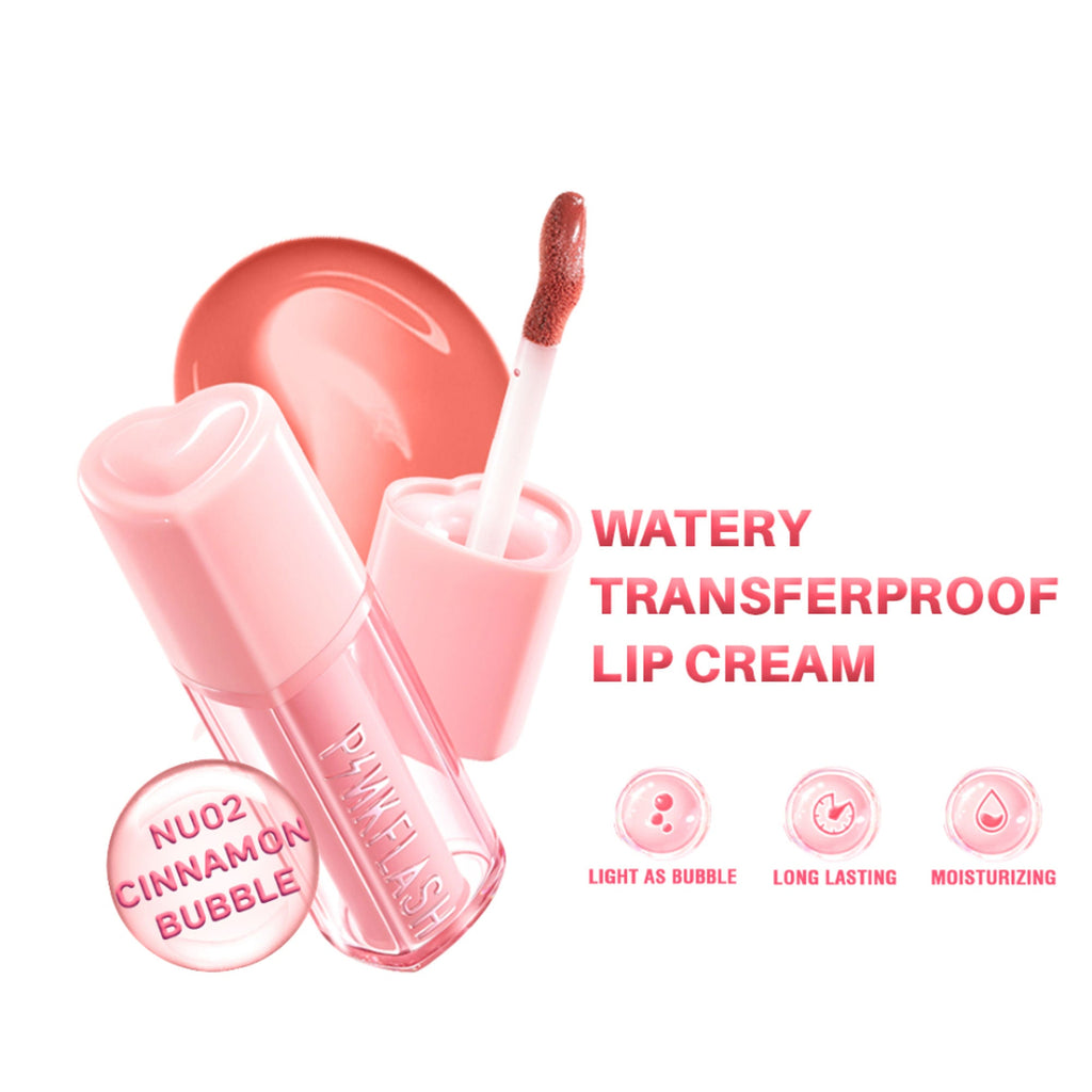 PINKFLASH Watery Transferproof Lip Tint - Nu02 Cinnamon Bubble | Grocsy