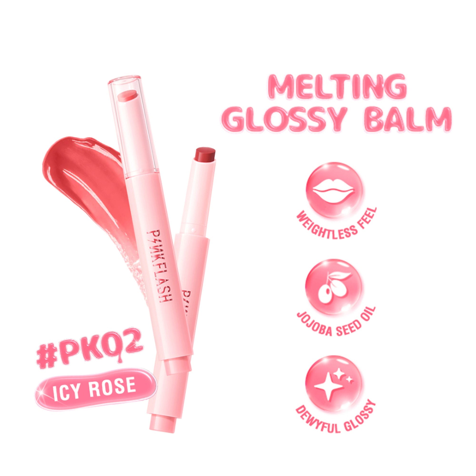 PINKFLASH Glossy Balm | Grocsy