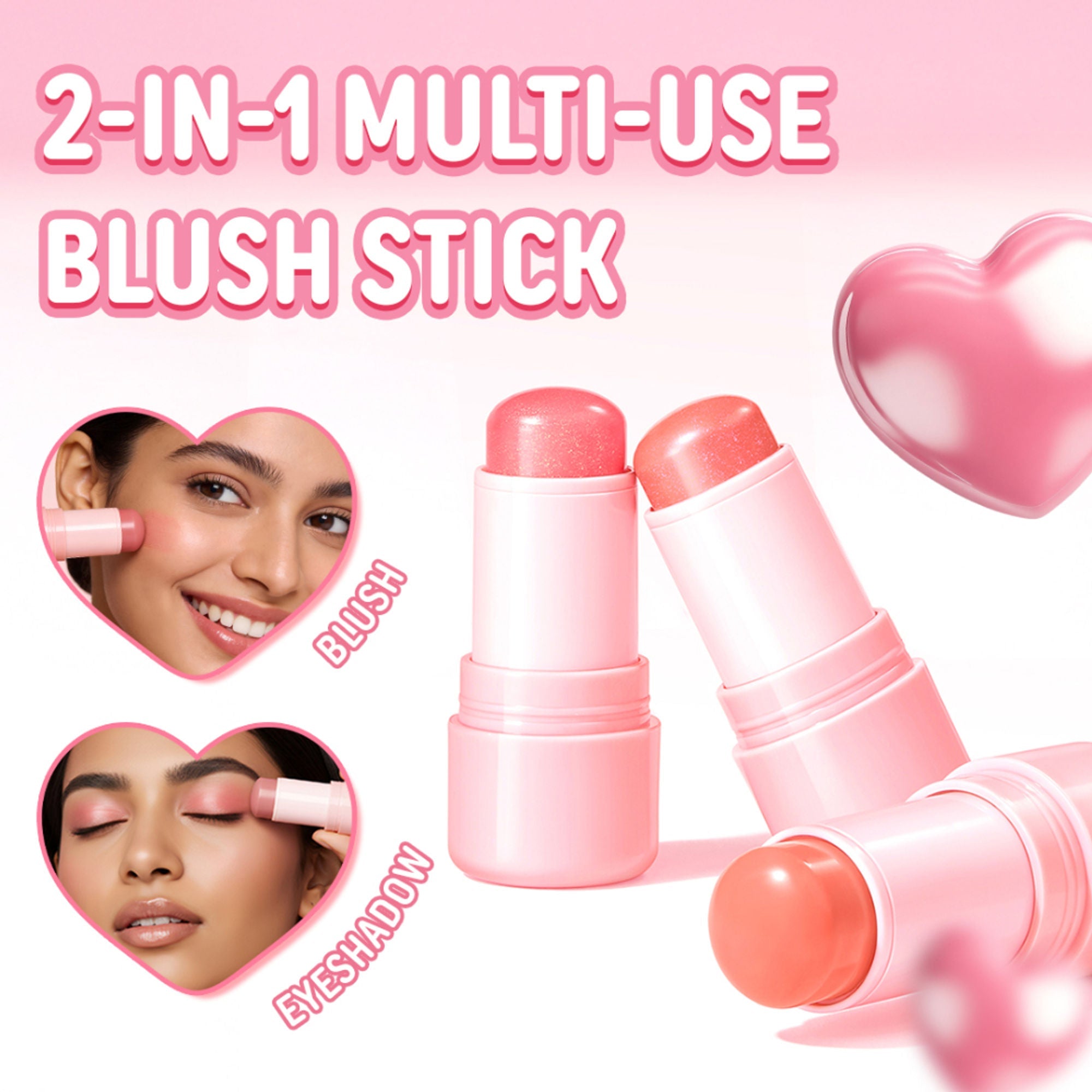PINKFLASH Dewy Blush Stick - Pk01 Grapefruit Heart | Grocsy