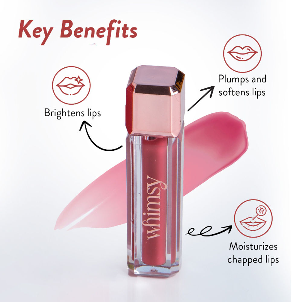 Whimsy Beauty Safe & Organic Non-Sticky Lip Gloss For Teen And Preteen Girls (Mauve Pink) | Grocsy