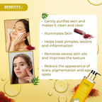 Rajasthan Herbals Herbal Facial Cleanser with Kashmiri Saffron & Neem | Grocsy