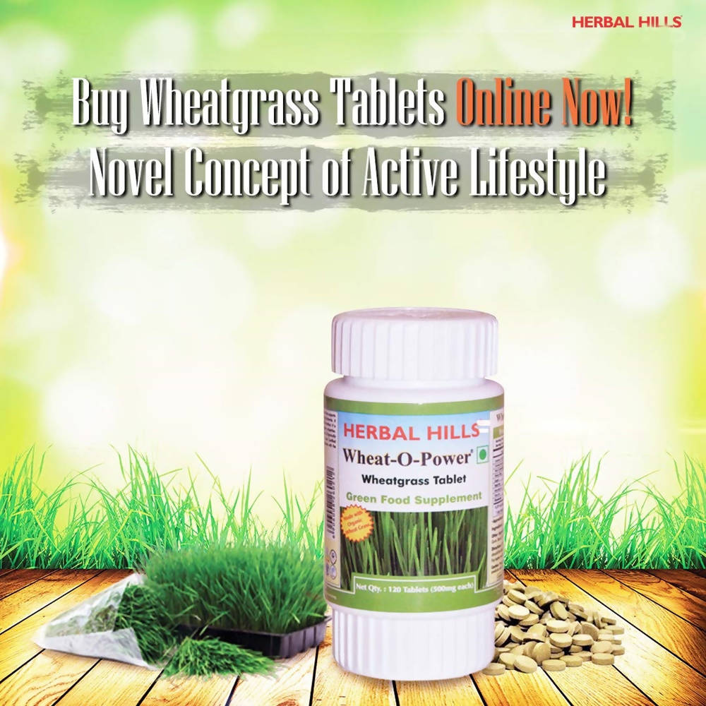 Herbal Hills Wheat-O-Power Wheatgrass Tablet | Grocsy