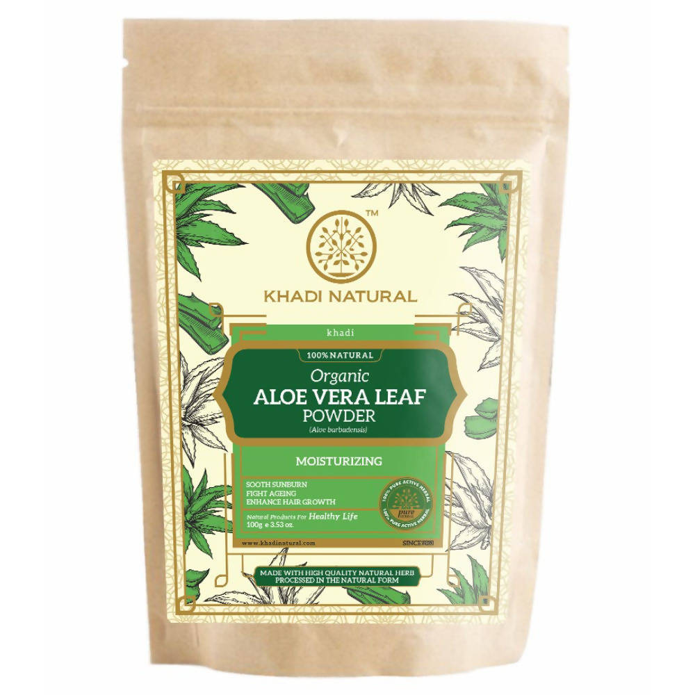 Khadi Natural Organic Aloe Vera Leaf Powder | Grocsy