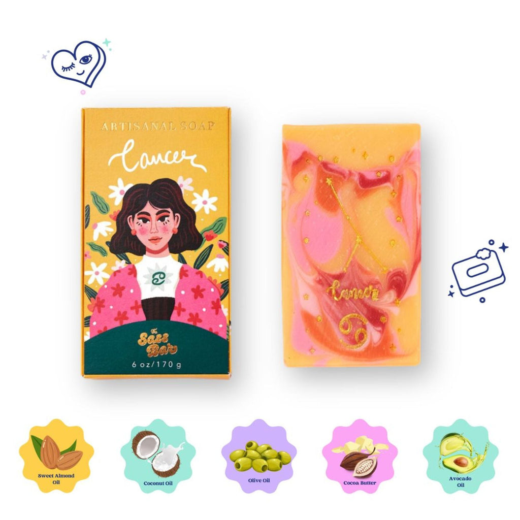 The Sass Bar Cancer Star Sign Soap | Grocsy