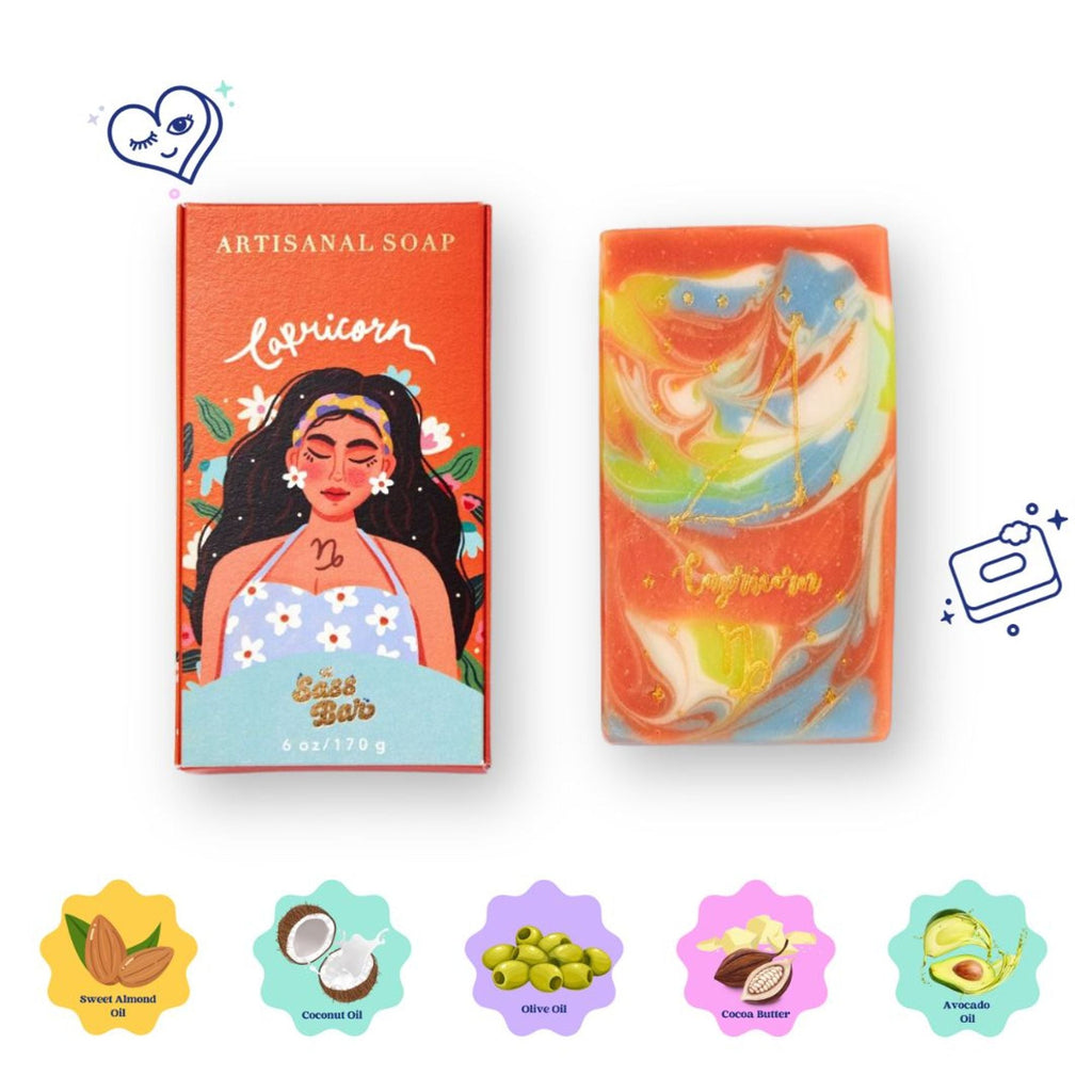 The Sass Bar Capricorn Star Sign Soap | Grocsy