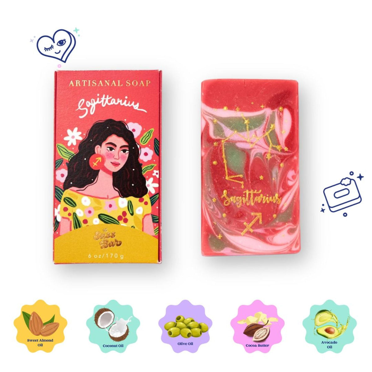 The Sass Bar Sagittarius Star Sign Soap | Grocsy