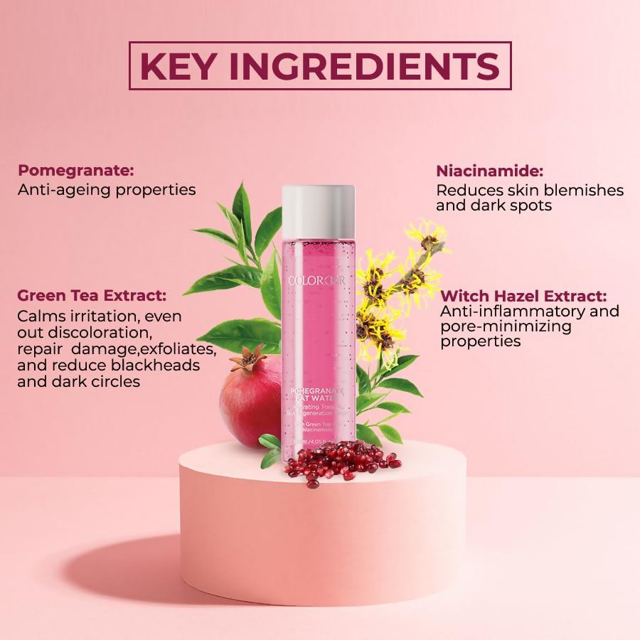 Colorbar Pomegranate Fat Water Pore Refining Toner Serum | Grocsy