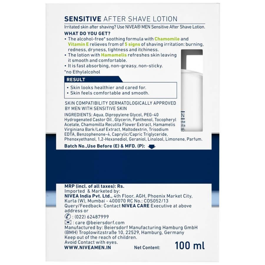 Nivea Men Sensitive After Shave Lotion | Grocsy