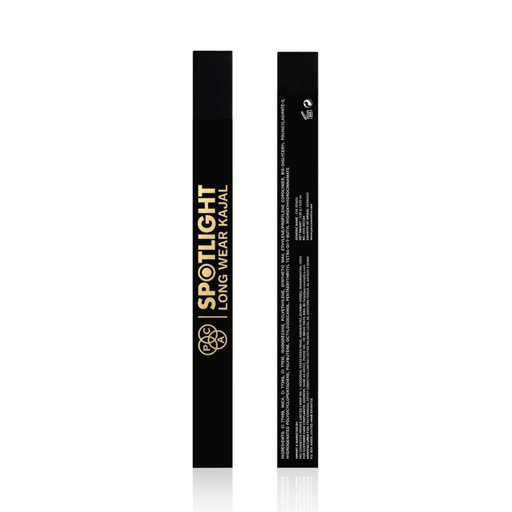 PAC Studio Spotlight Long Wear Kajal - Intense Pigment, Matte Finish, Easy Glide, Waterproof & Smudgeproof | Grocsy