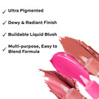 Makeup Revolution Superdewy Liquid Blusher - Ultra Pigmented-Dewy & Radiant Formula You Had Me At First Blush - Blush Me Up | Grocsy