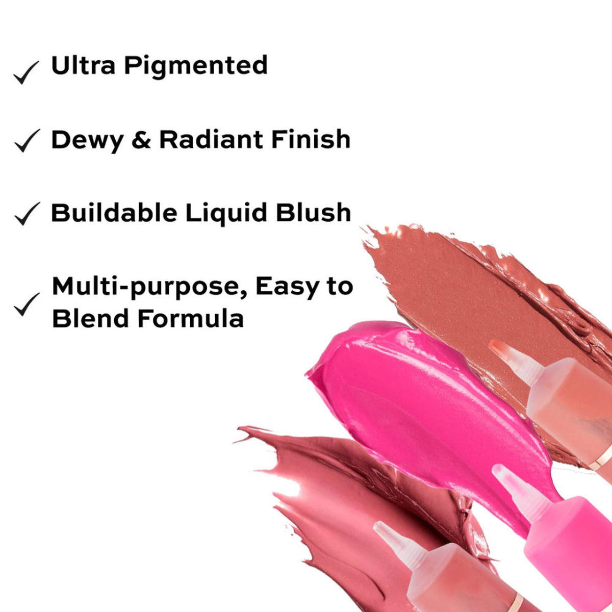 Makeup Revolution Superdewy Liquid Blusher - Ultra Pigmented-Dewy & Radiant Formula You Had Me At First Blush - Blush Me Up | Grocsy