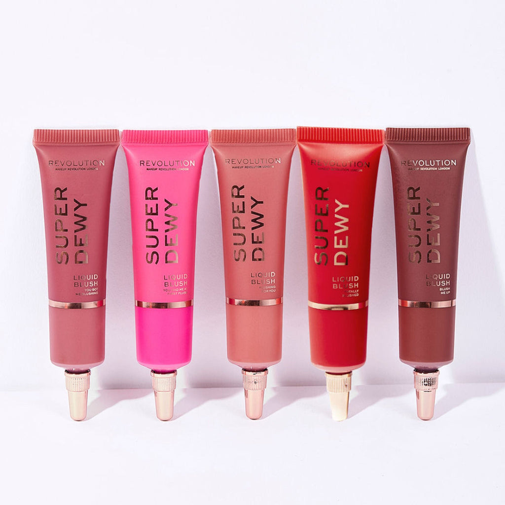 Makeup Revolution Superdewy Liquid Blusher - Ultra Pigmented-Dewy & Radiant Formula You Had Me At First Blush - Blush Me Up | Grocsy