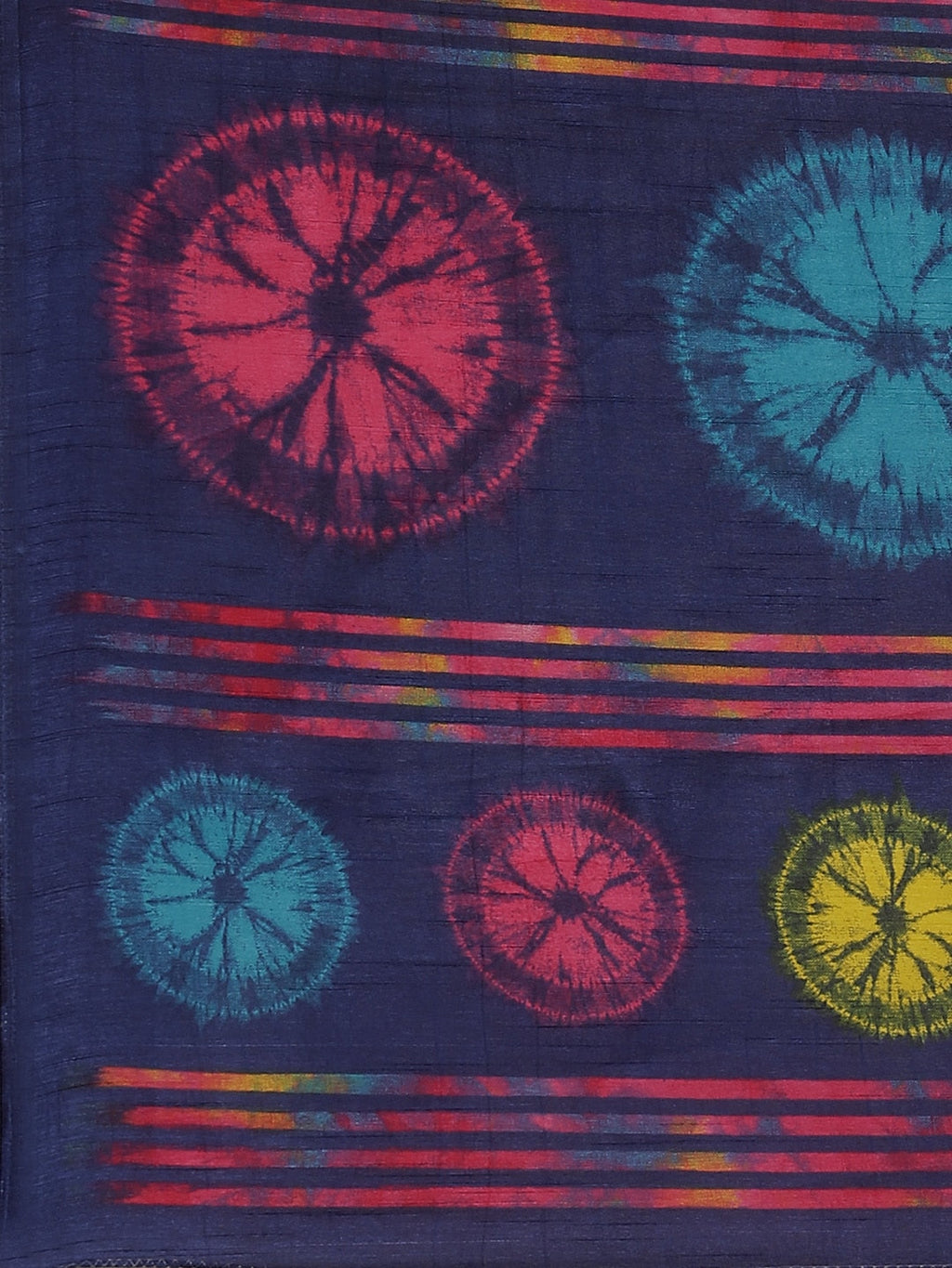 Saree Mall Pink & Blue Dyed Saree | Grocsy