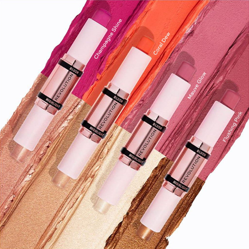 Makeup Revolution Blush & Highlight Stick - Mauve Glow | Grocsy