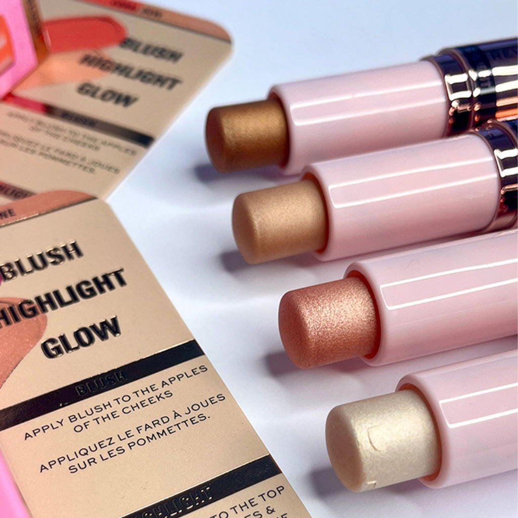 Makeup Revolution Blush & Highlight Stick - Champagne Shine | Grocsy