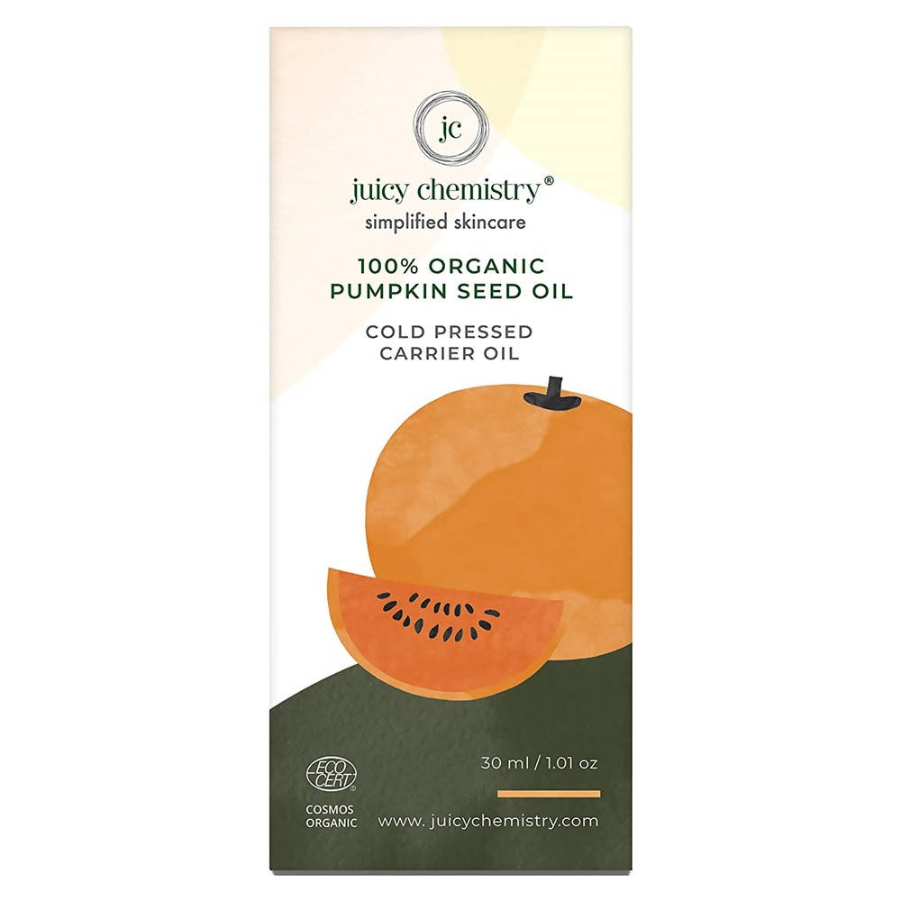 Juicy Chemistry Organic Pumpkin Seed Oil For Cold Pressed Carrier Oil | Grocsy