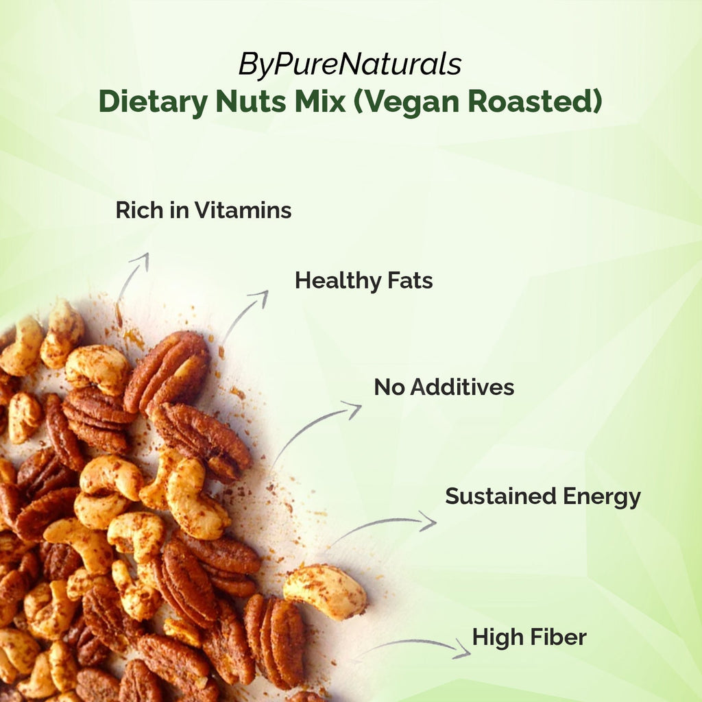 byPureNaturals Dietary Nuts Mix Vegan Roasted | Grocsy