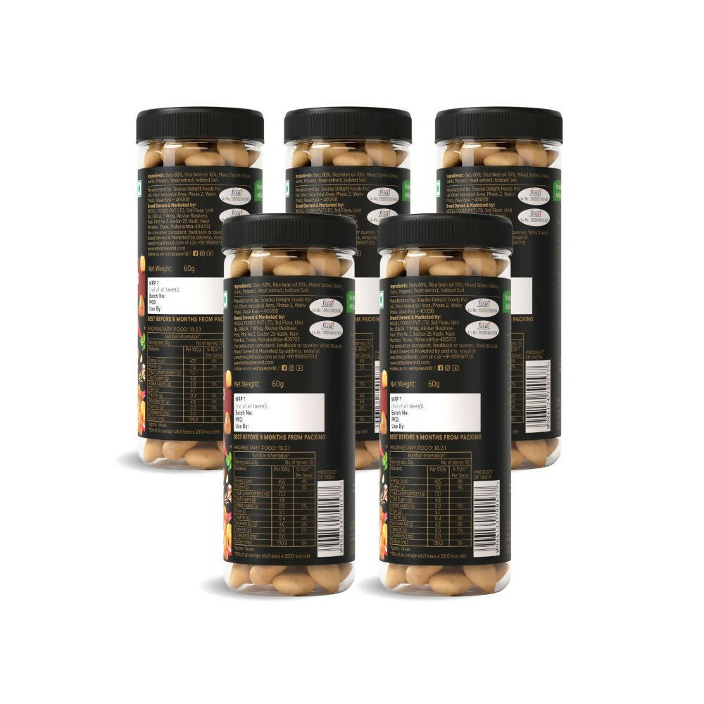 Eatopia Superfoods Oat Puffs - Masala Crunch | Grocsy