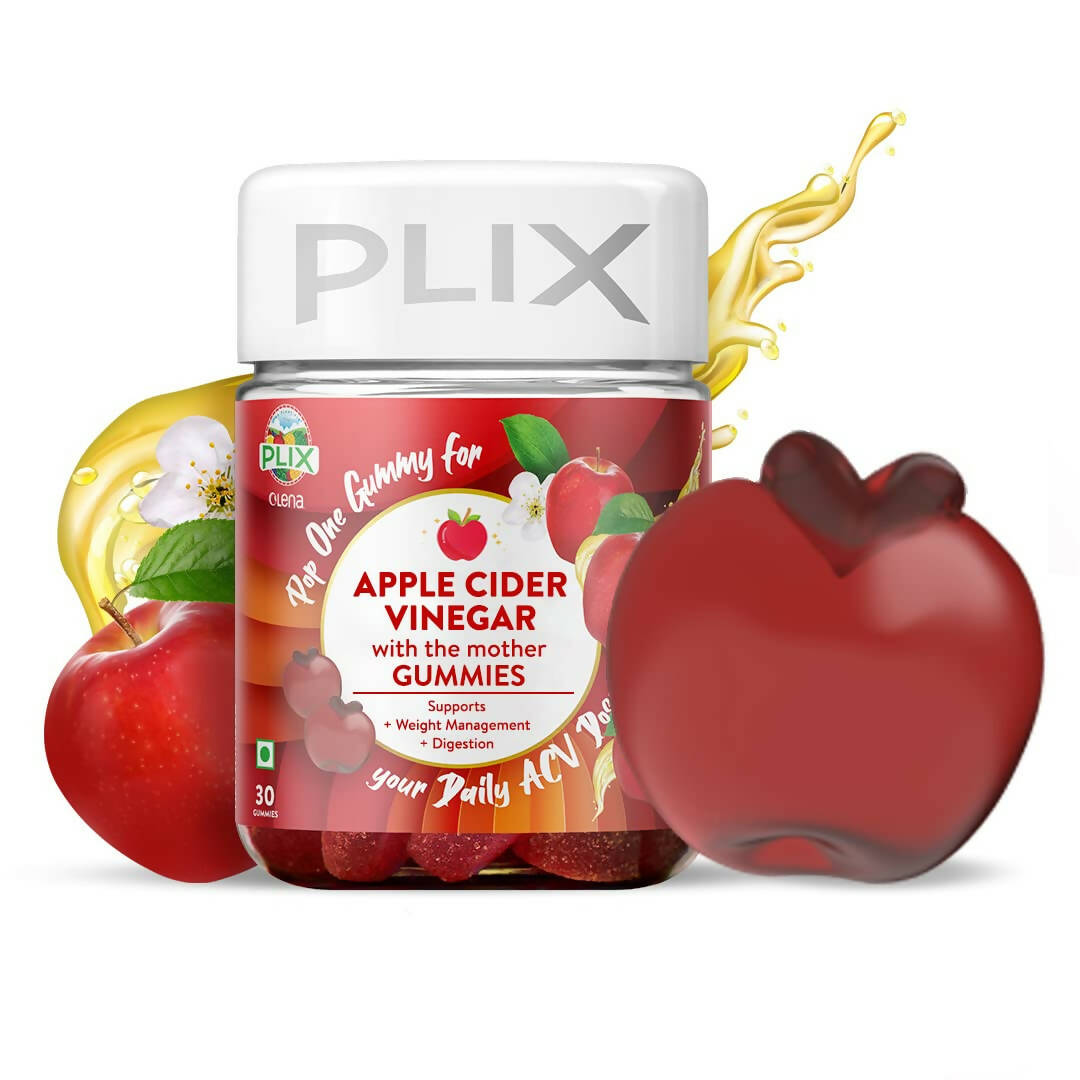PLIX The Plant Fix Apple Cider Vinegar Gummies for Skin & Hair | Grocsy