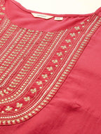Sztori Plus Size Yoke Design Sequinned Kurta | Grocsy