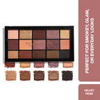 Makeup Revolution Reloaded Eyeshadow Palette-15 Smooth & Rich Shade-High Pay Off Formula - Velvet Rose | Grocsy
