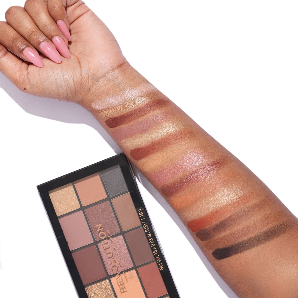 Makeup Revolution Reloaded Eyeshadow Palette-15 Smooth & Rich Shade-High Pay Off Formula - Velvet Rose | Grocsy