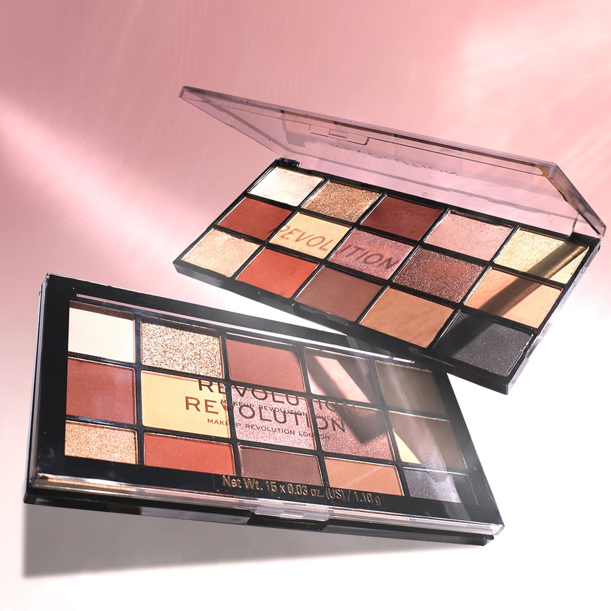 Makeup Revolution Reloaded Eyeshadow Palette-15 Smooth & Rich Shade-High Pay Off Formula - Velvet Rose | Grocsy