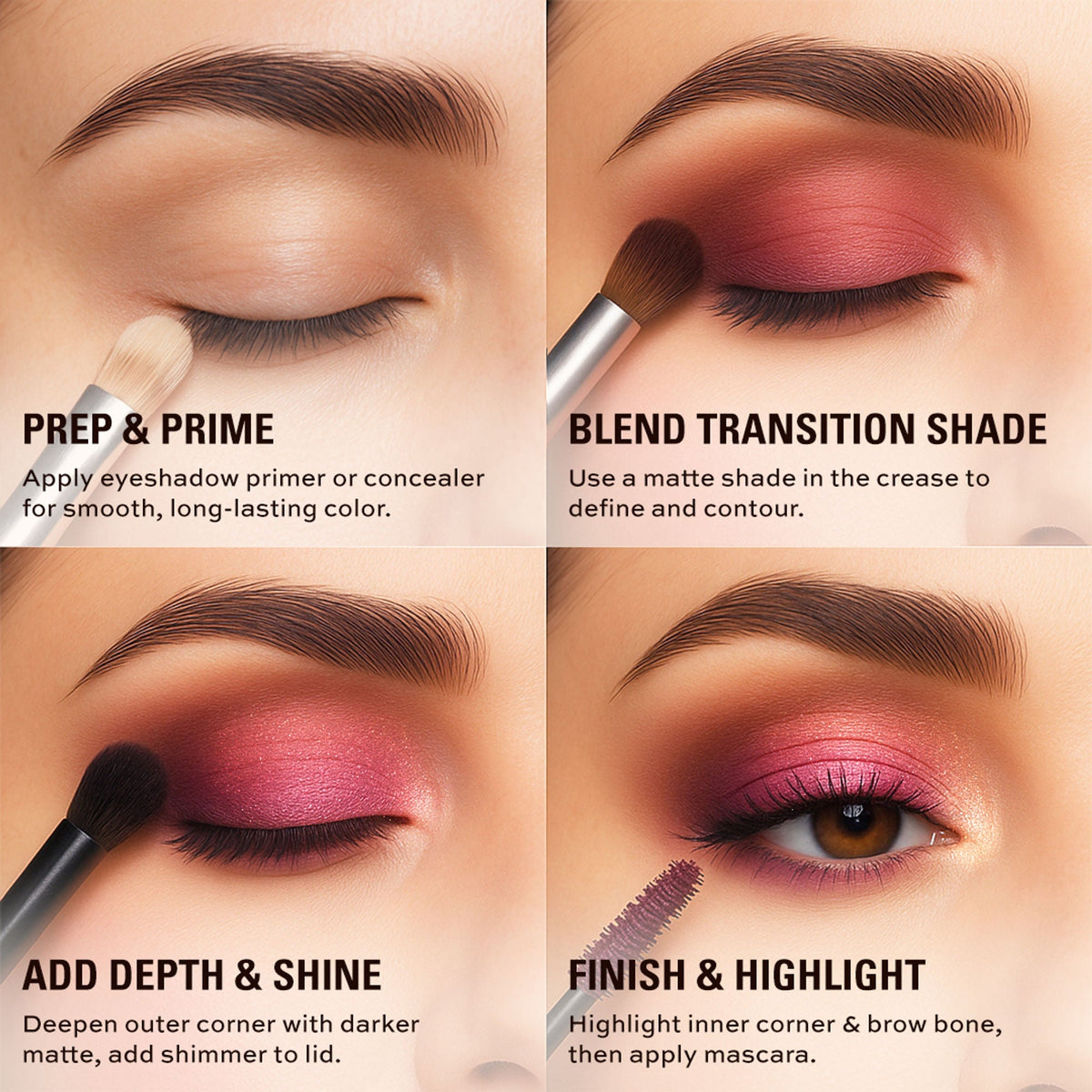 Makeup Revolution Forever Flawless Eyeshadow Palette-18 Smooth & Rich Shade - Allure | Grocsy