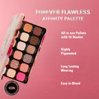 Makeup Revolution Forever Flawless Eyeshadow Palette-18 Smooth & Rich Shade - Affinity | Grocsy