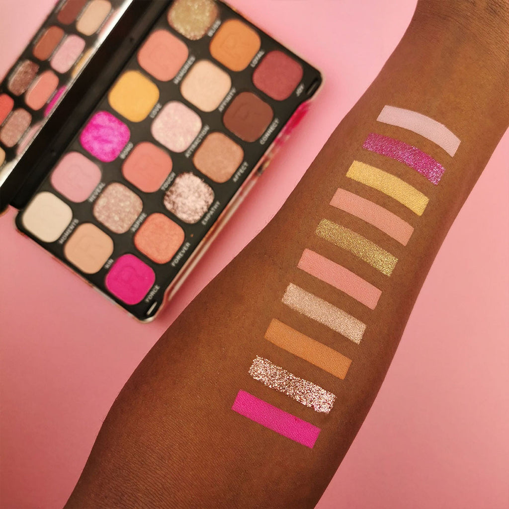 Makeup Revolution Forever Flawless Eyeshadow Palette-18 Smooth & Rich Shade - Affinity | Grocsy