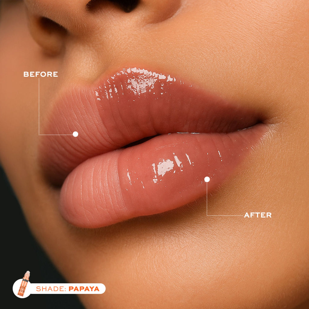 Revolution Relove Roll Baby Lip Oil Papaya - Papaya | Grocsy