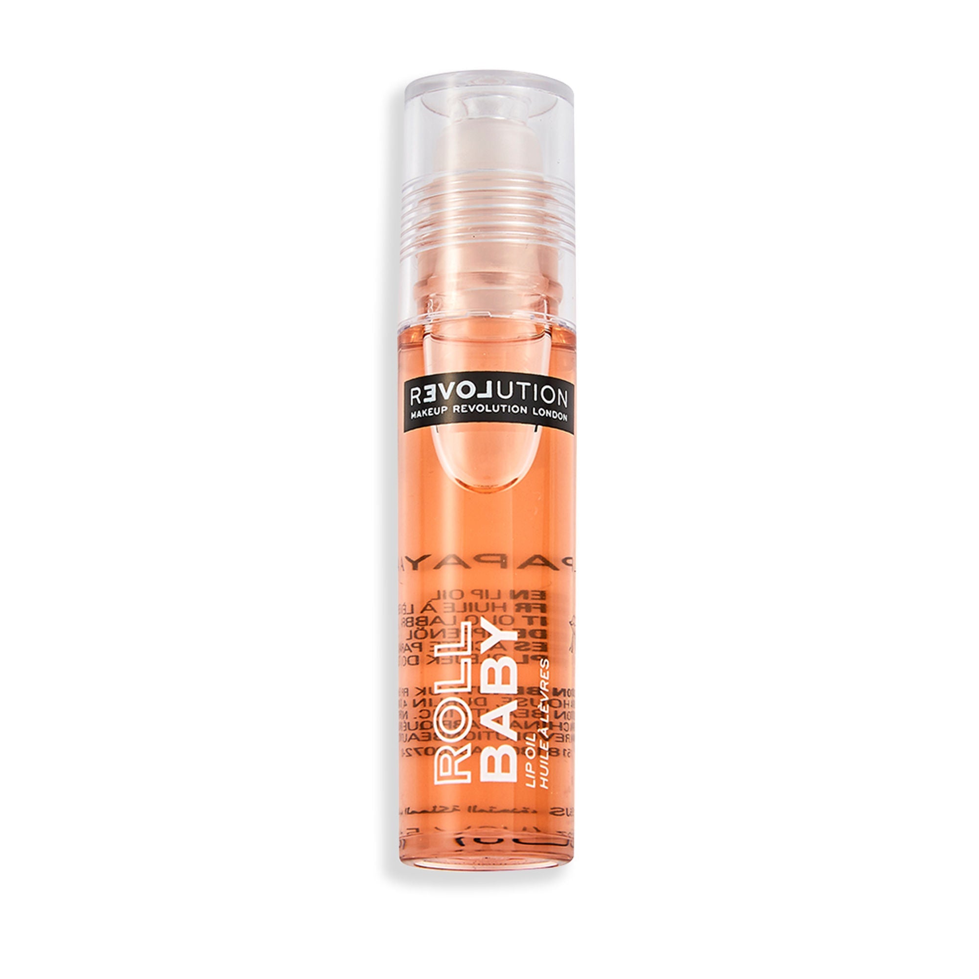 Revolution Relove Roll Baby Lip Oil Papaya - Papaya | Grocsy